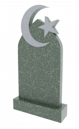 Памятник из зеленого гранита Хибинит 1194
