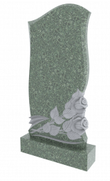 Памятник из зеленого гранита Хибинит 1186
